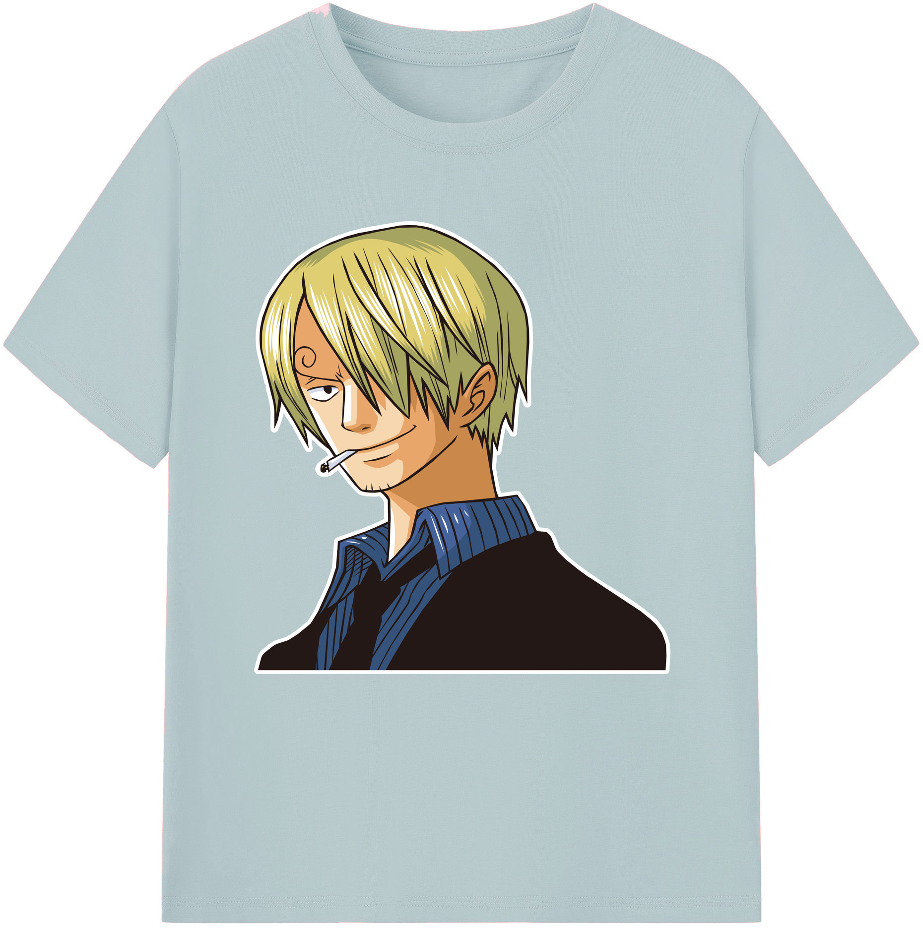 ワンピース サンジ ONE PIECE Sanji 綿100％半袖Tシャツ（フロントプリント）